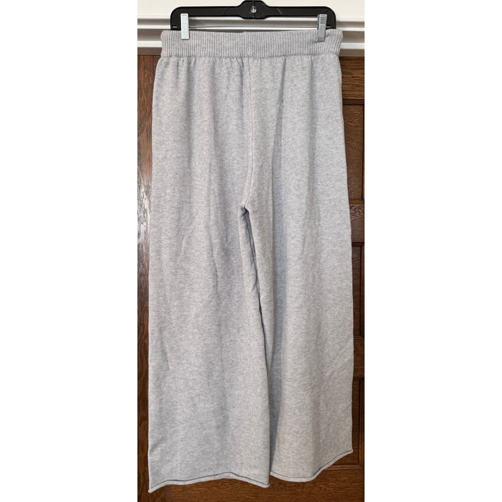 ZARA Wide Leg Knit Sweatpants w/ Heart Leisure Casual Lounge Size XL - Picture 3 of 4